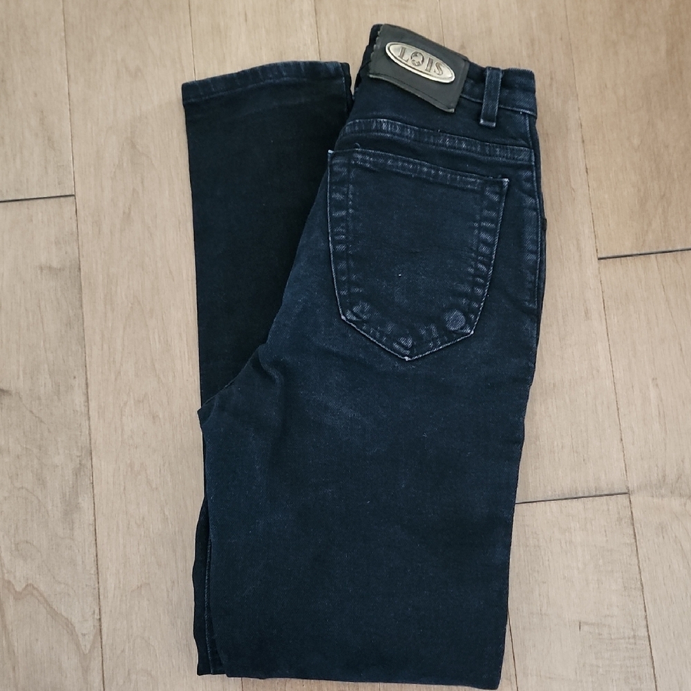 Vintage LOIS Black Jeans / Made In Canada